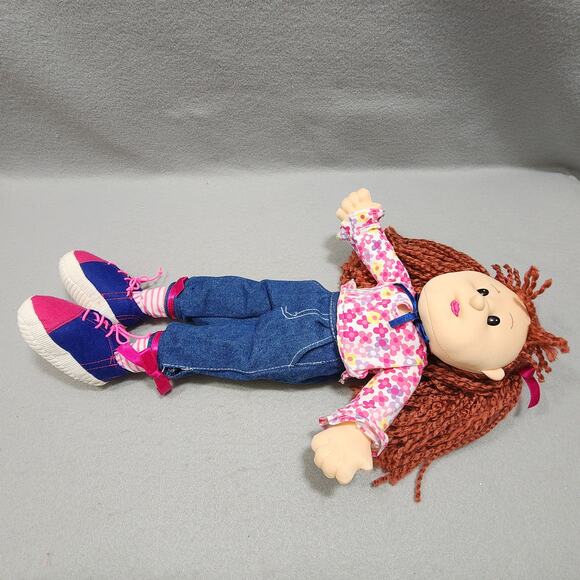 Ty Beanie & Fine Toy Soft Sculpted Plush Dolls Face Body Curly Red Haired Denim - Picture 12 of 16